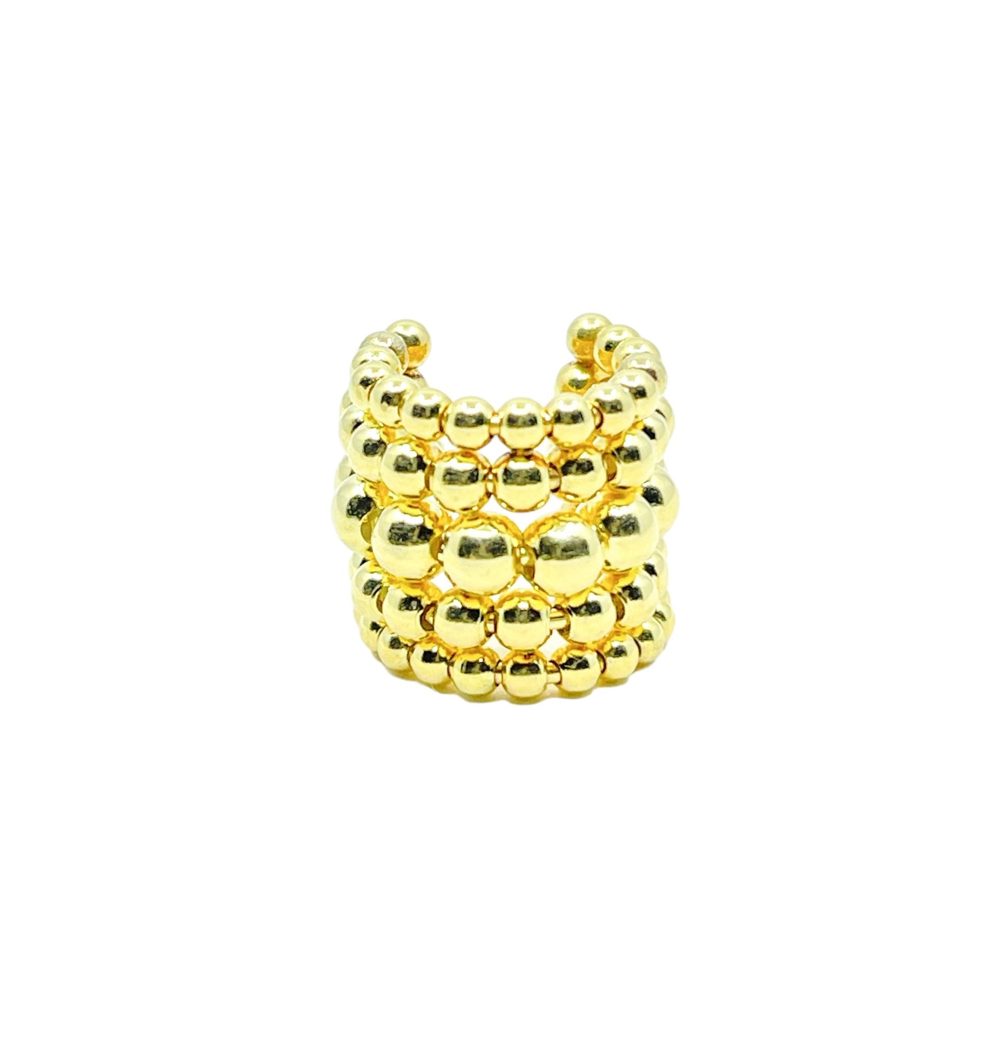Cruz Layered Ball Cuff