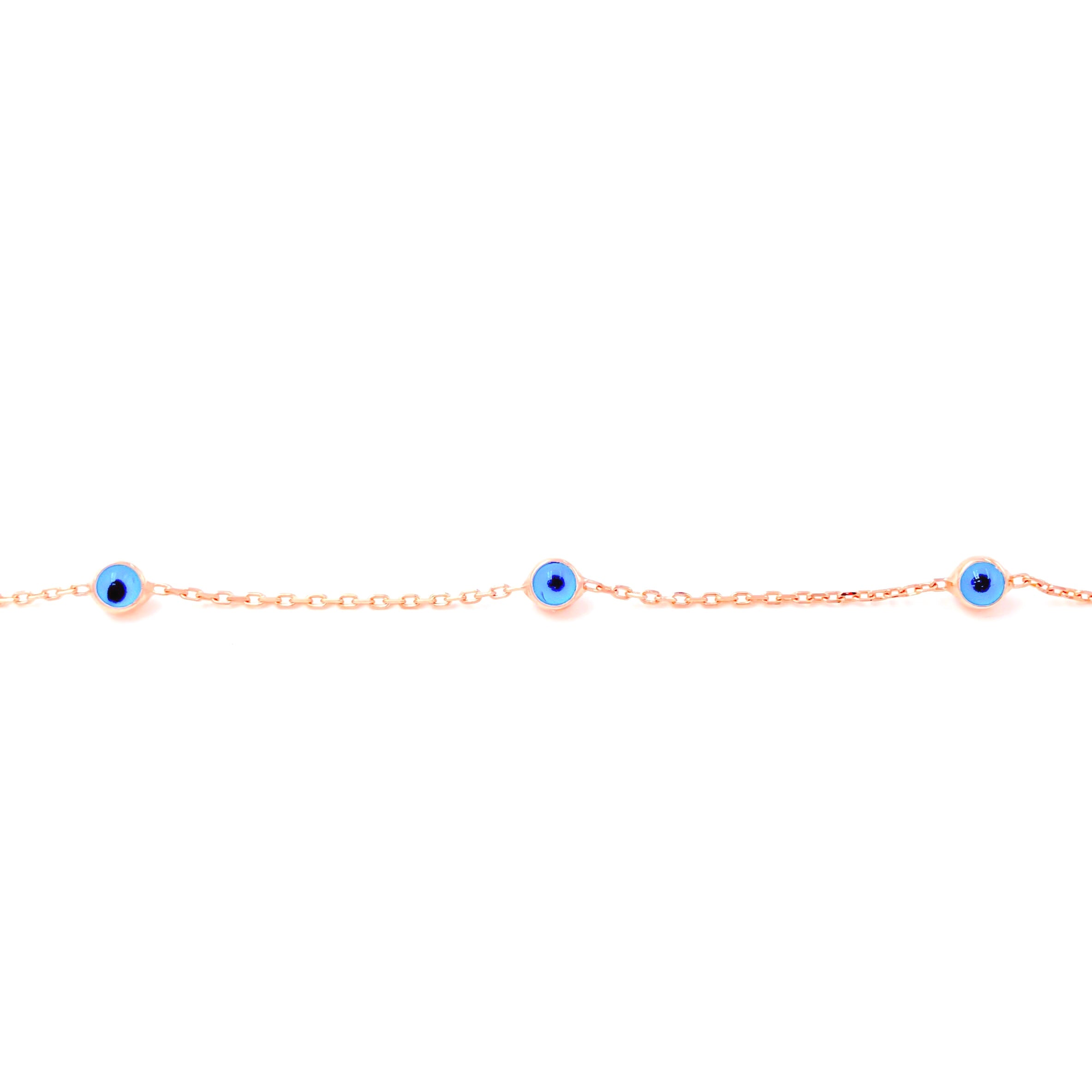 Tek sıra Cam Göz Bileklik