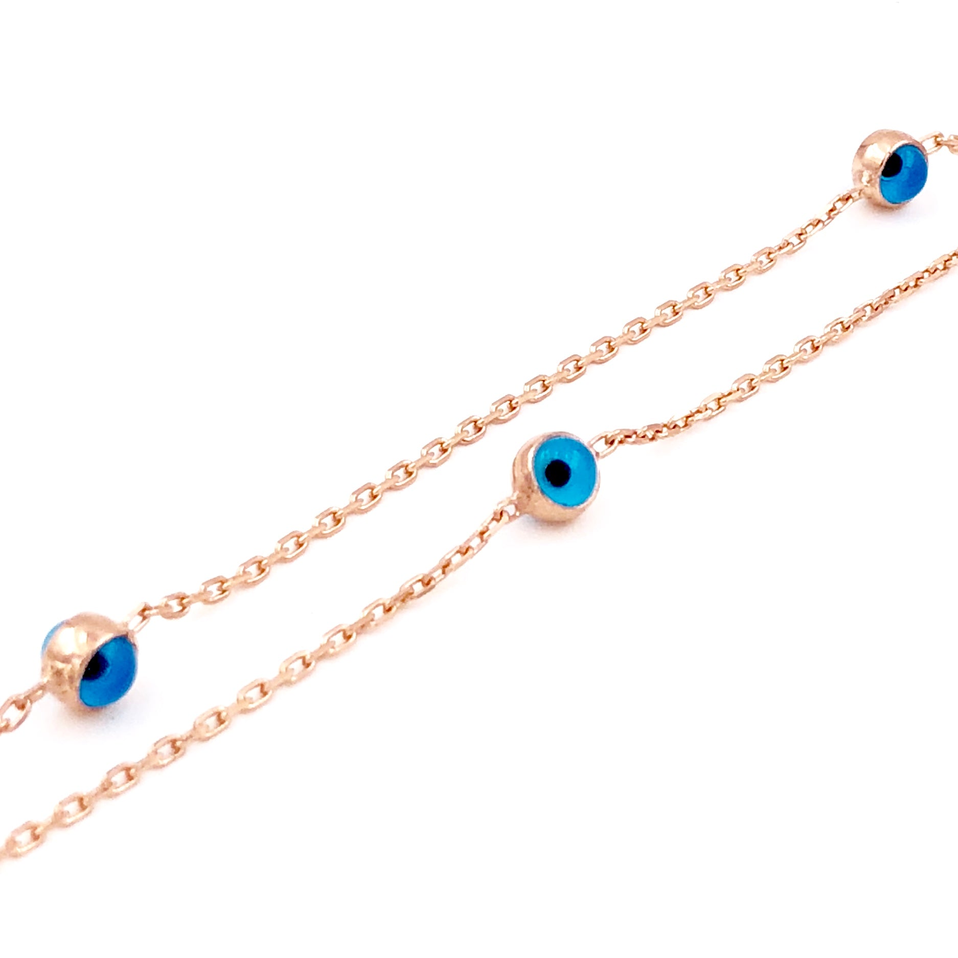 İnce çift sıra Nazar Bileklik