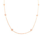 1 m  Beyaz Taş Kolye