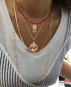 Örgü italyan kolye 60 cm