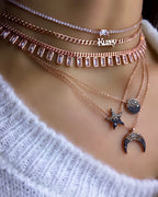 Beyaz Taşlı Baget Choker