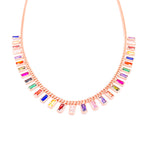 Renkli Taşlı Baget Choker