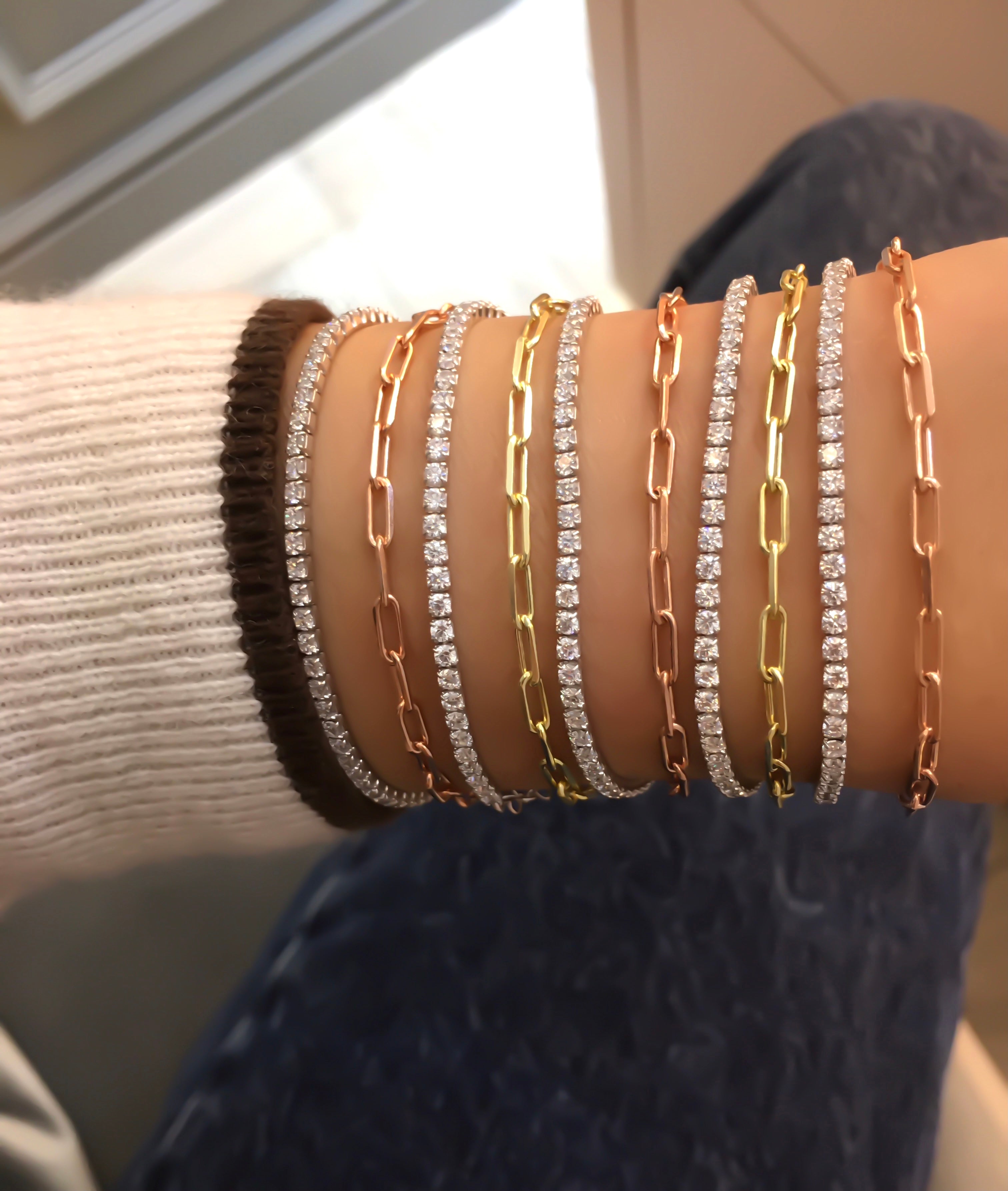 Tennis Force Two Tone Bracelet