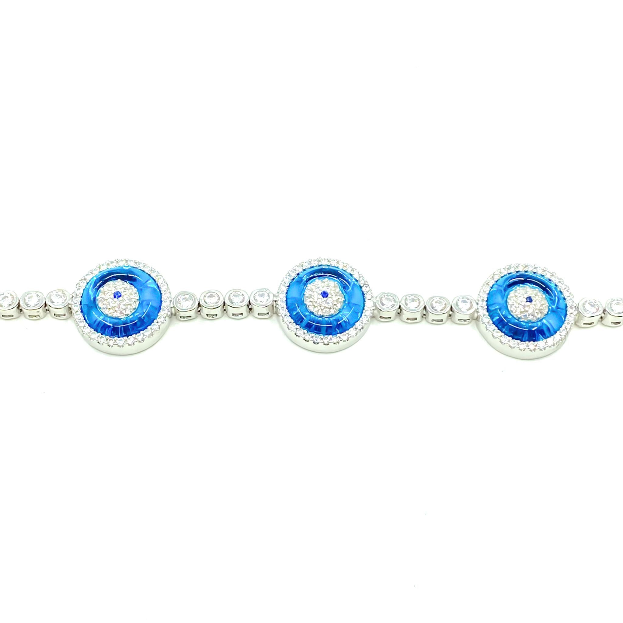 Multiple Evil Eye Waterway Bracelet