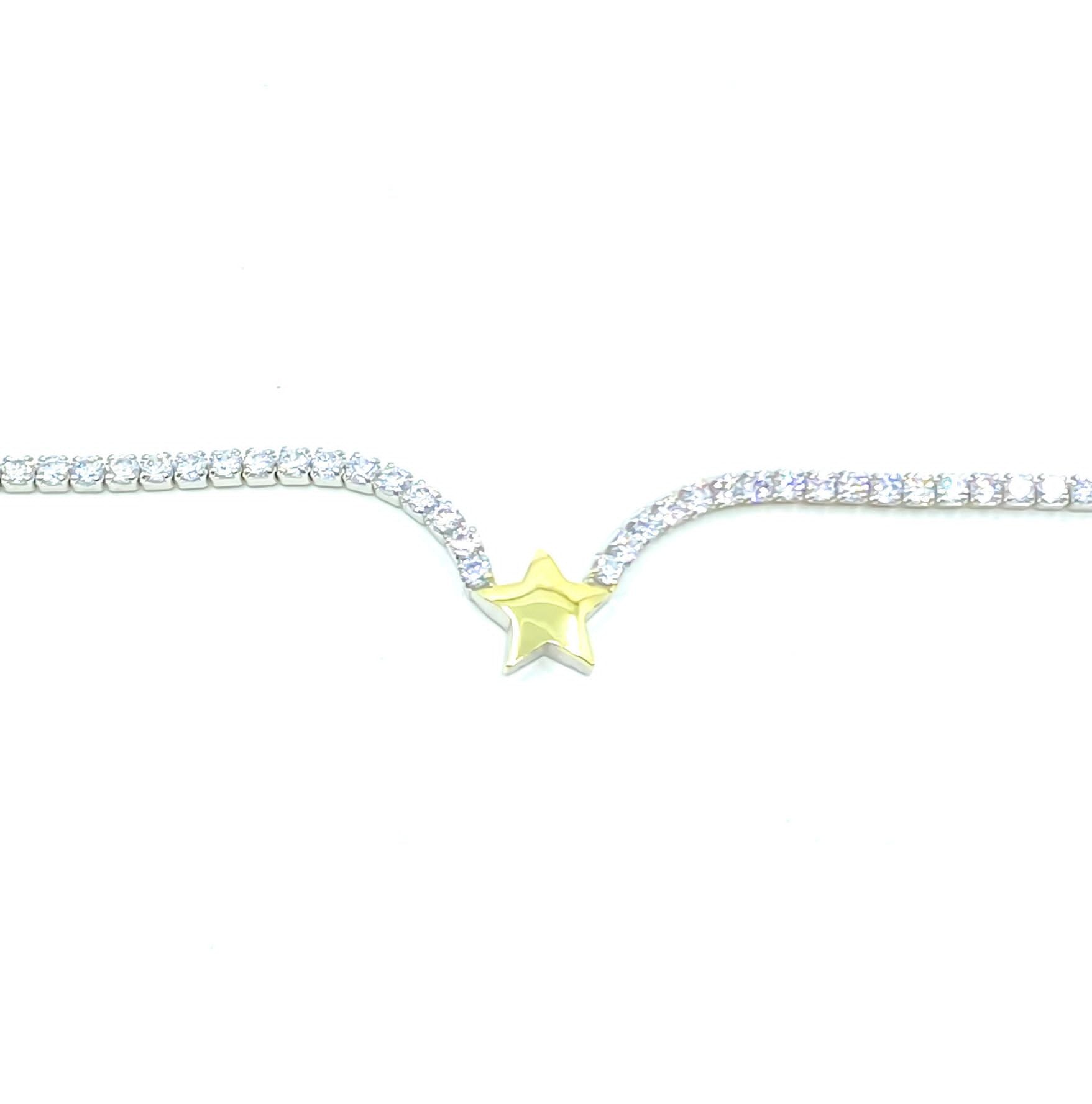 قلادة فيجا للتنس ثنائية اللون