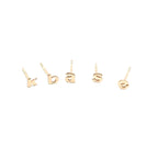 Micro Letter Pin Earrings