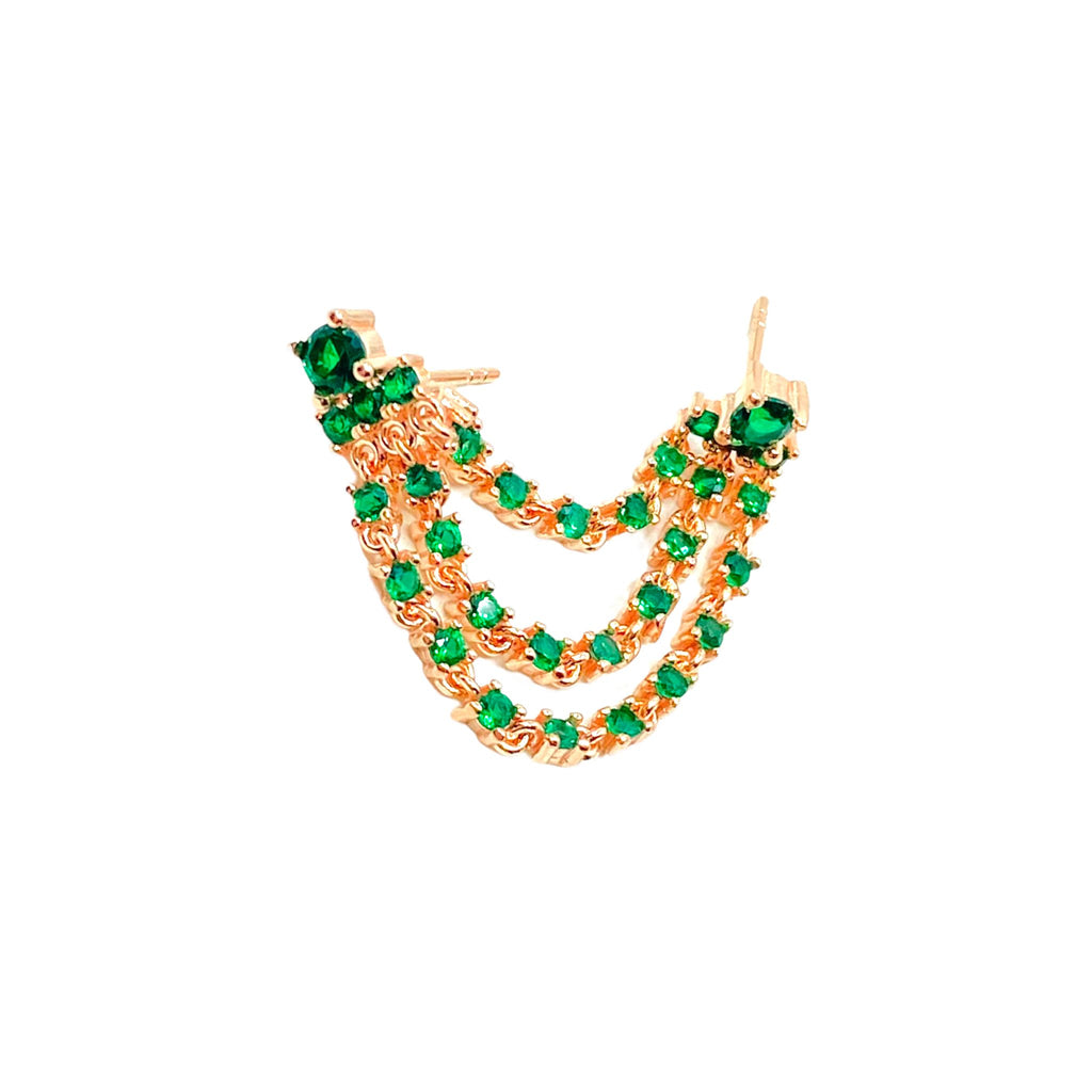 أقراط مايا متعددة السلاسل