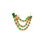 أقراط مايا متعددة السلاسل