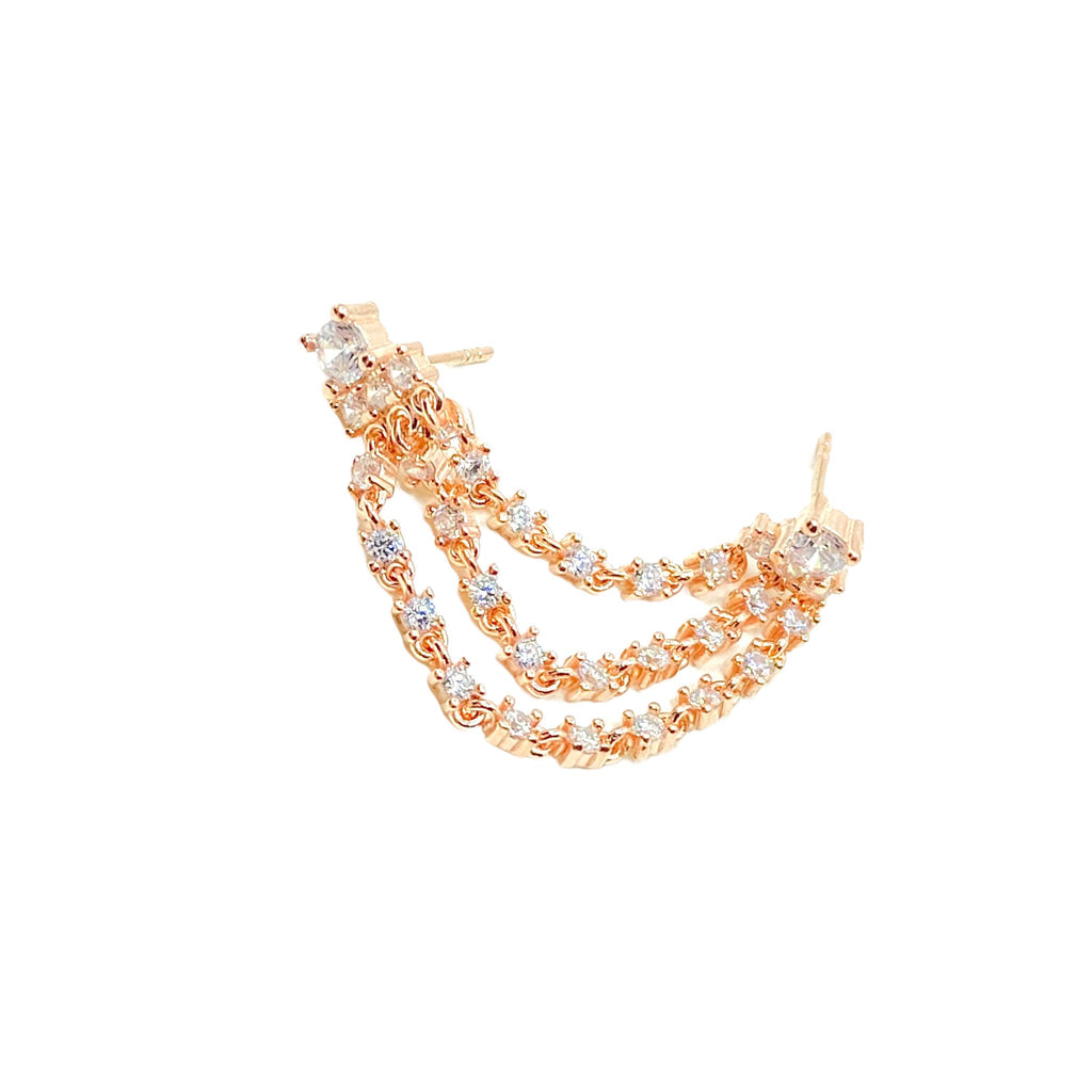 أقراط مايا متعددة السلاسل