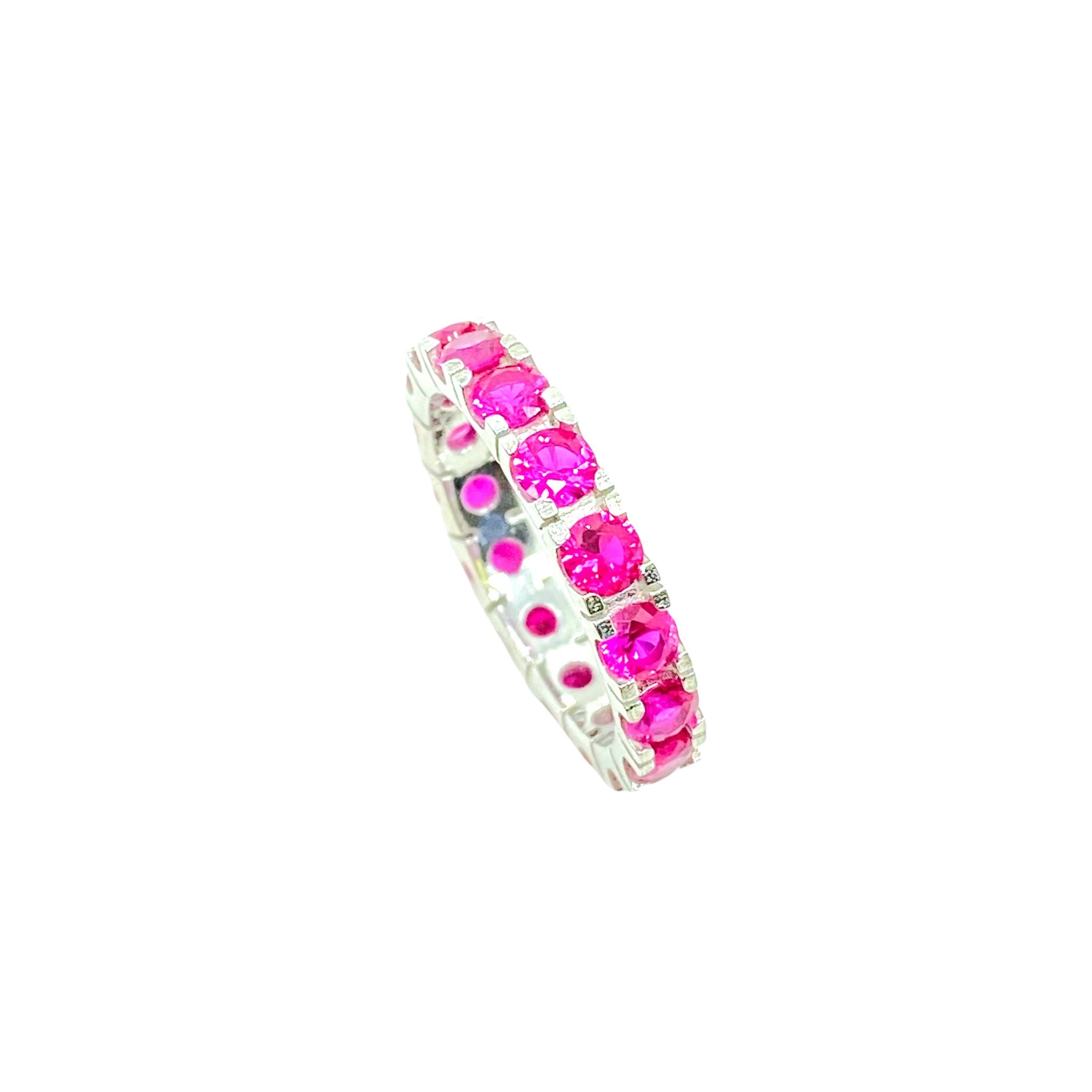 Classic Full Fuchsia Ring