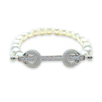 Natural Stone Lock Baguette Nw Bracelet