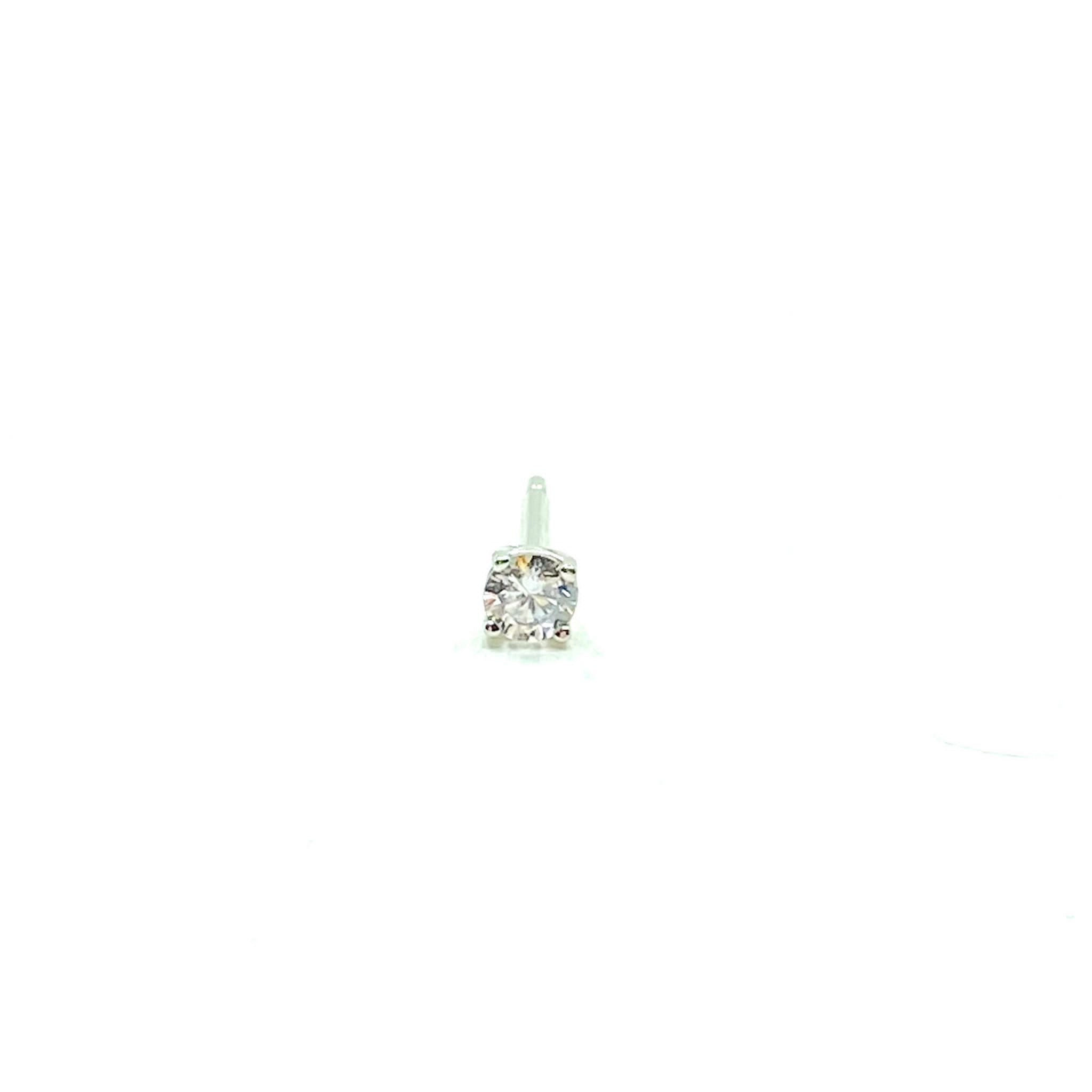 Solitaire Classic 2 mm Earrings