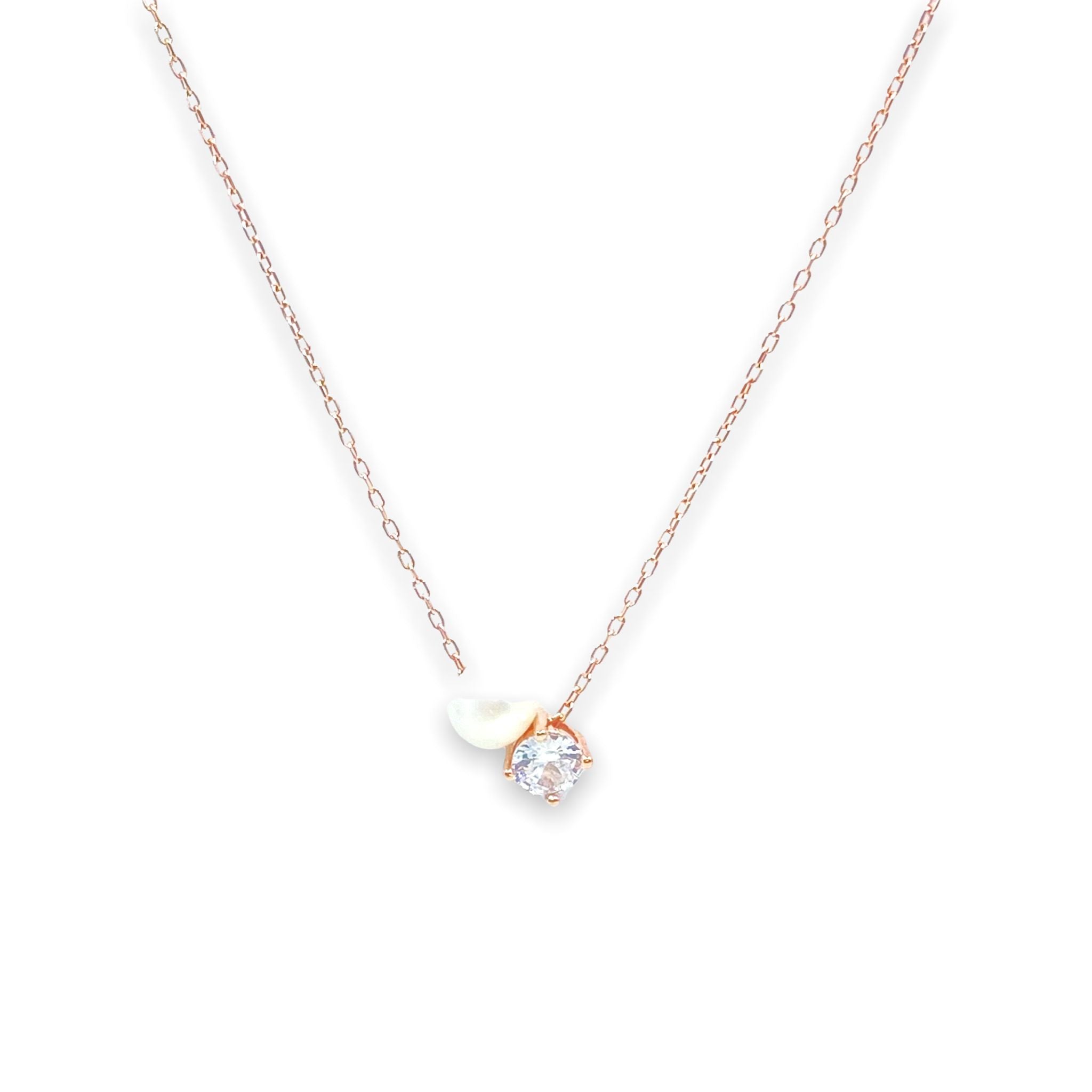 قلادة لينا بيرل سوليتير