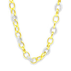 قلادة لوزية ثنائية اللون