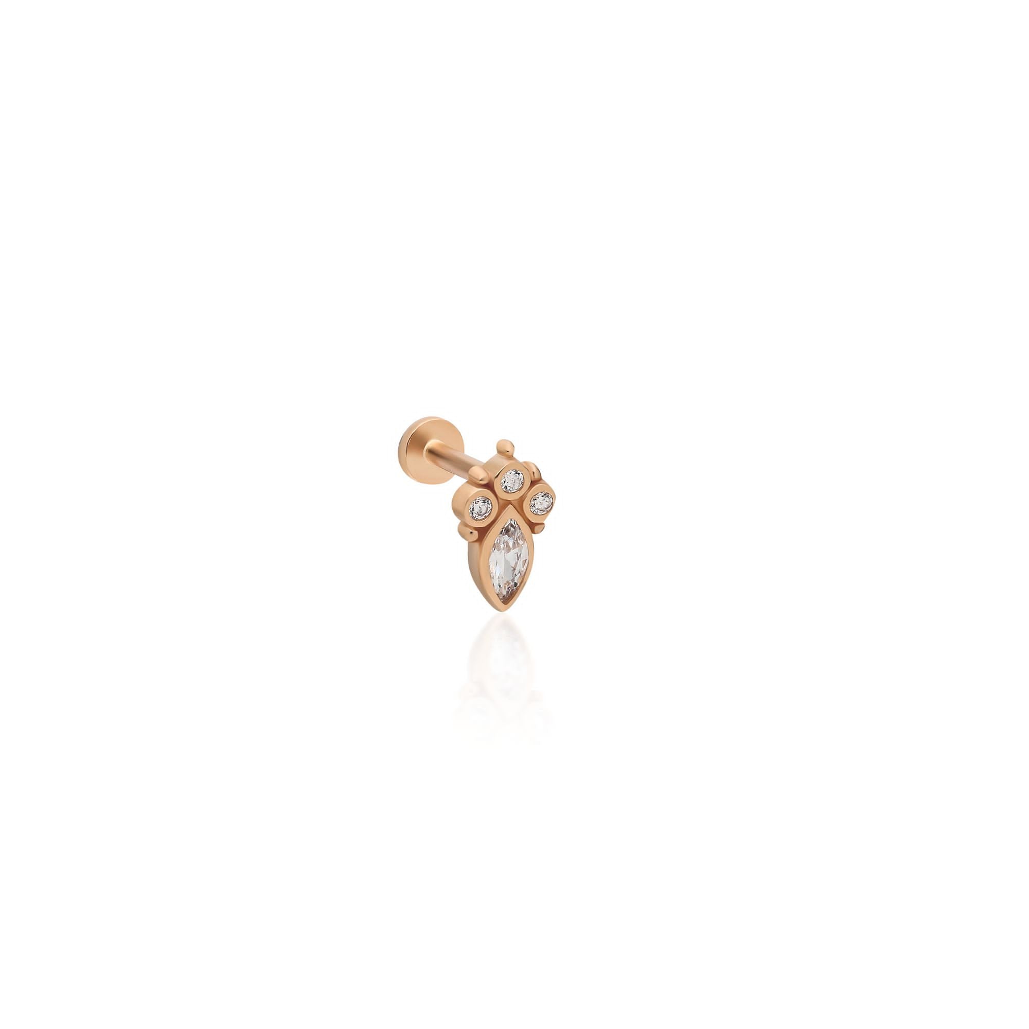 Royal Marquise 14 K Piercing