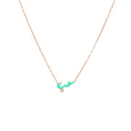 قلادة الحب المطلية بالمينا الدقيقة