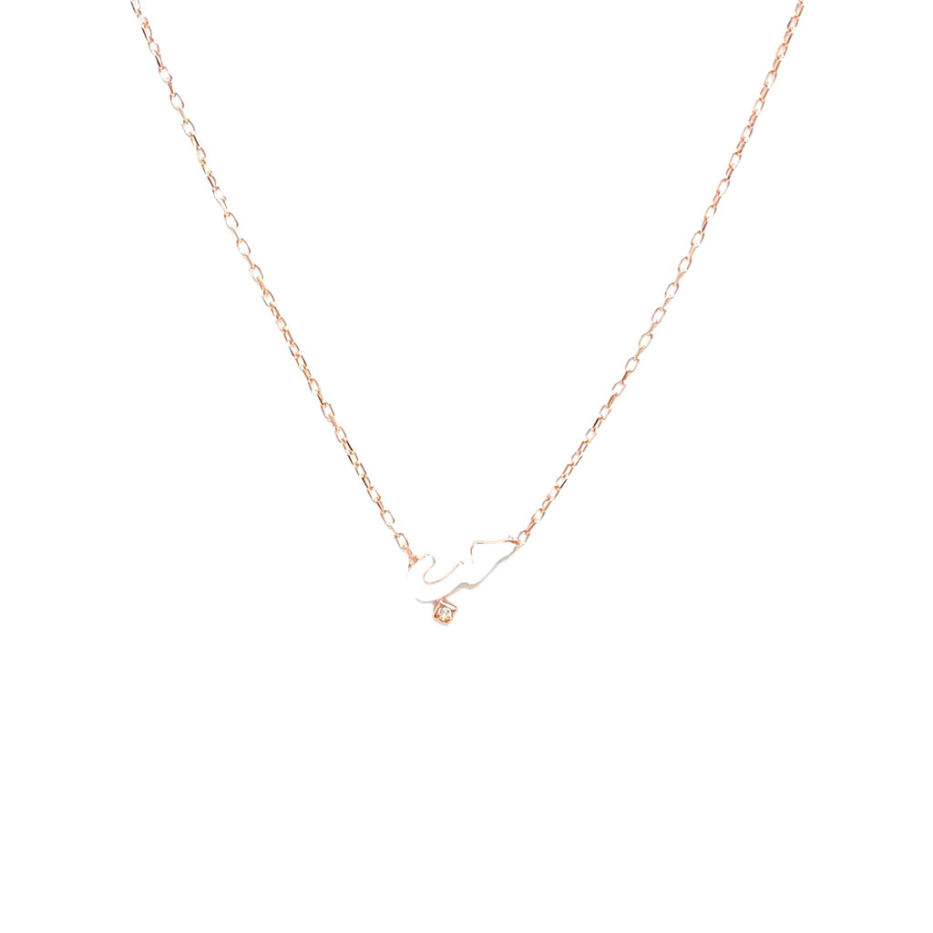 قلادة الحب المطلية بالمينا الدقيقة