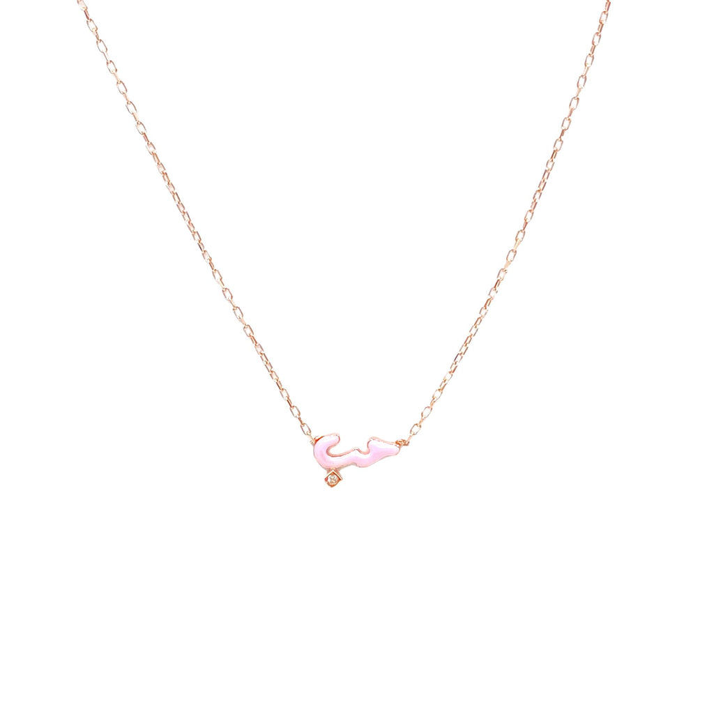 قلادة الحب المطلية بالمينا الدقيقة