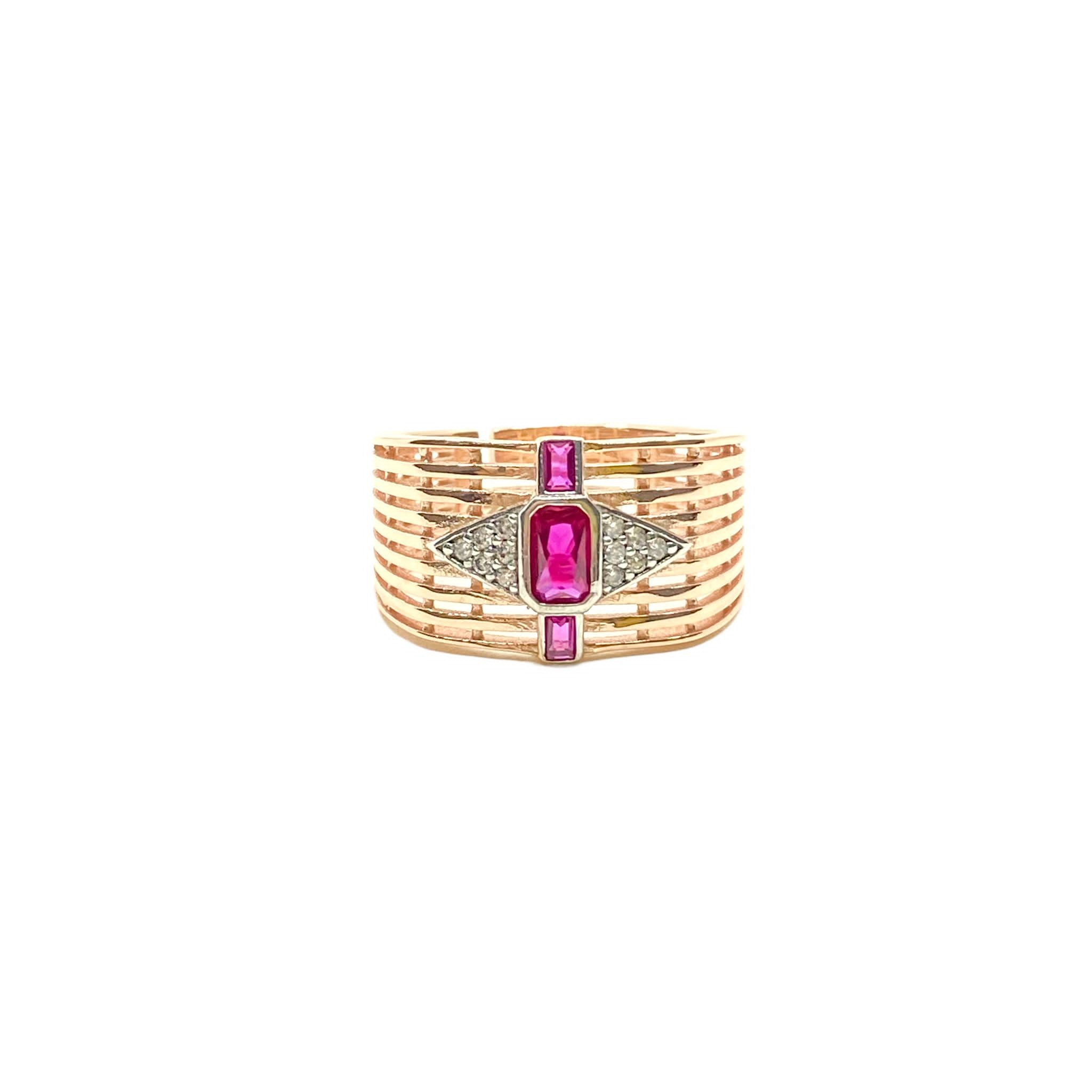 Glorya Begi Fuchsia Ring