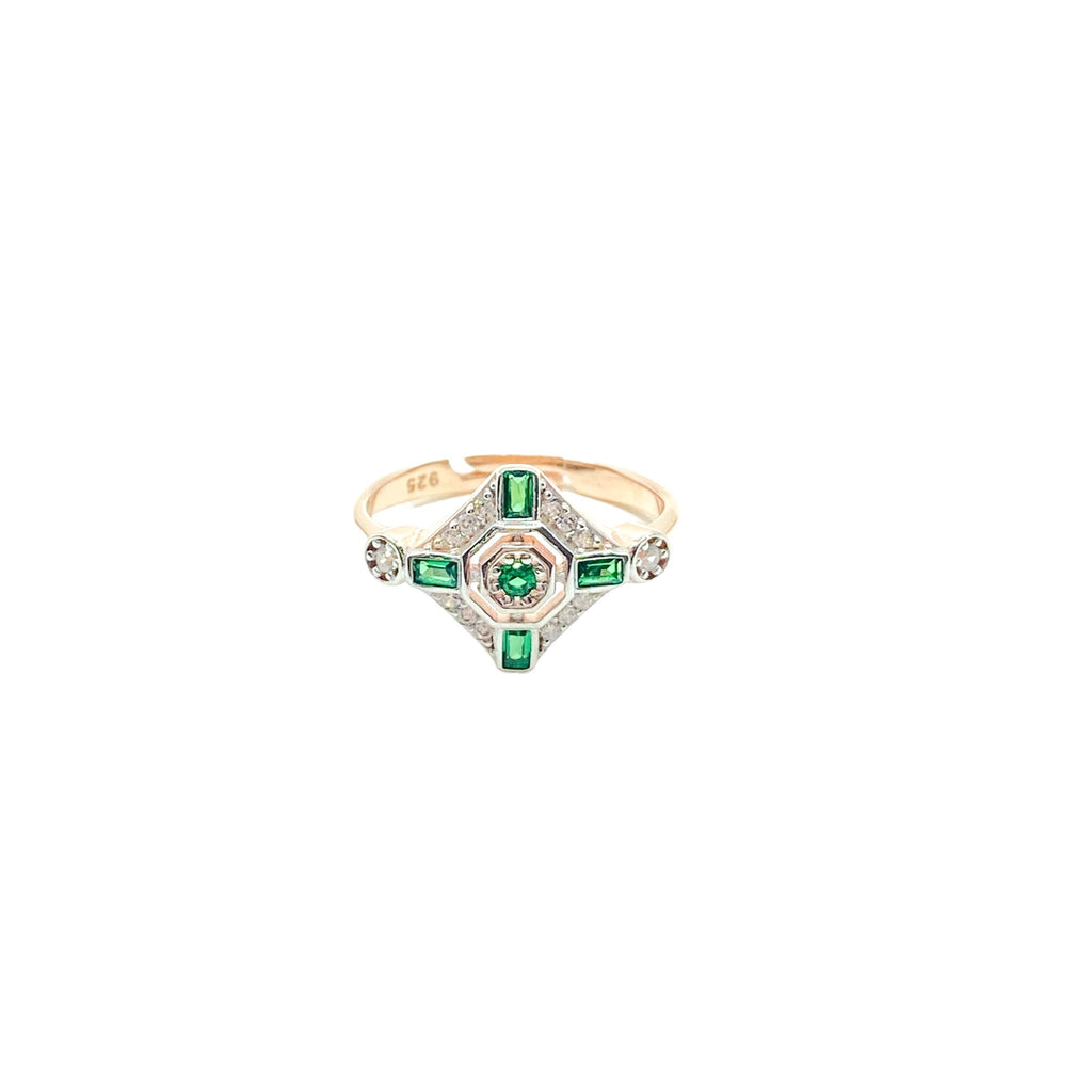 Glorya Green Trian Ring