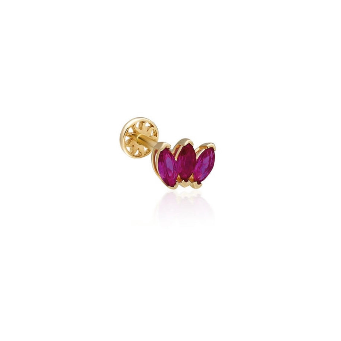 Mia fuchsia Marquise 14 k piercing