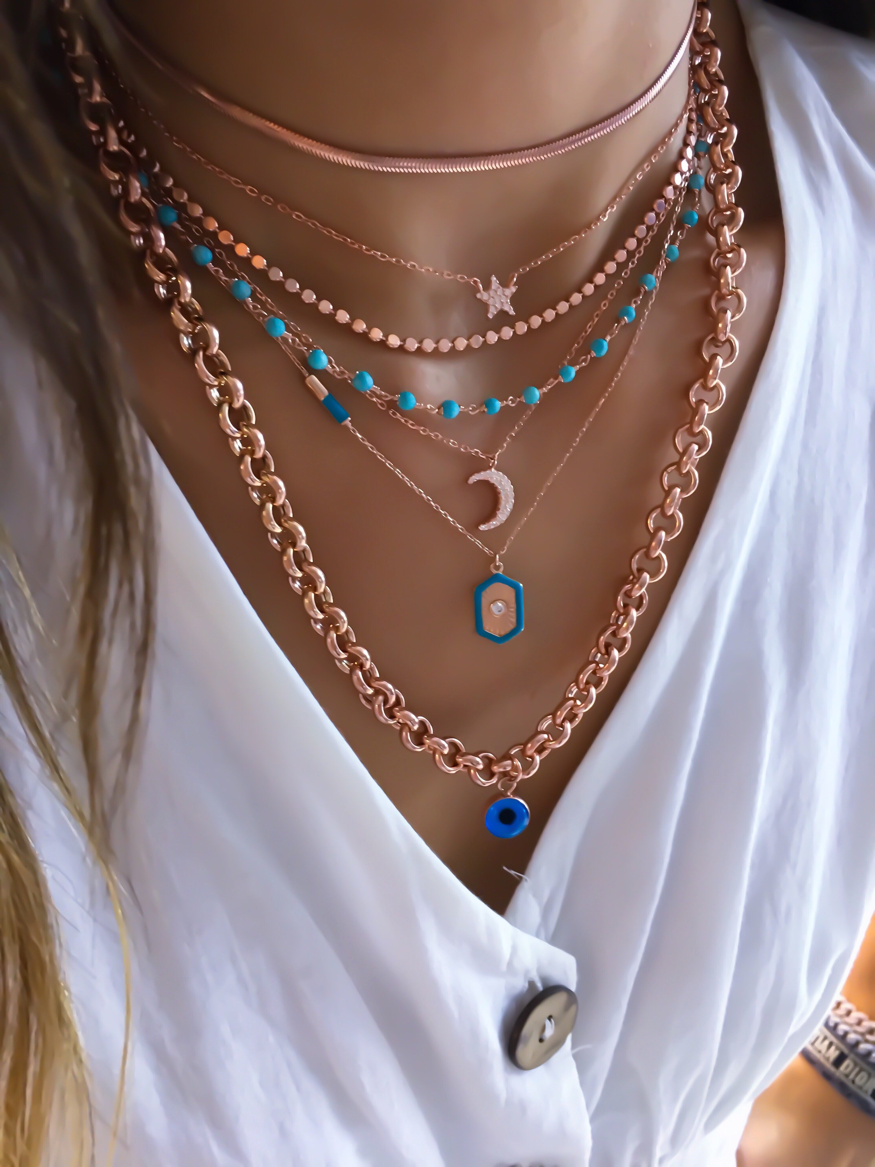 Balıksırtı Zincir Choker 40 cm