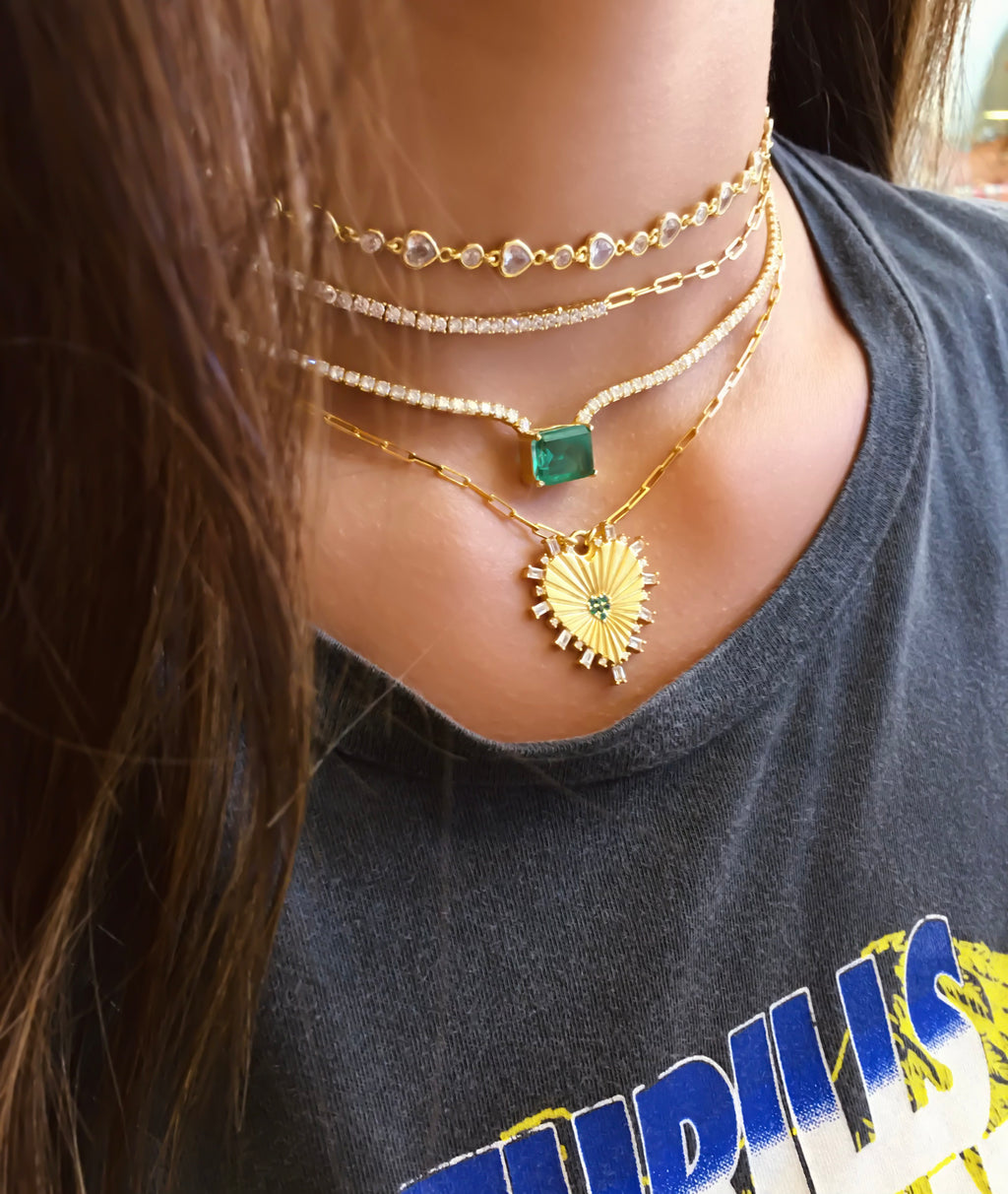 Lena Tennis Force Necklace