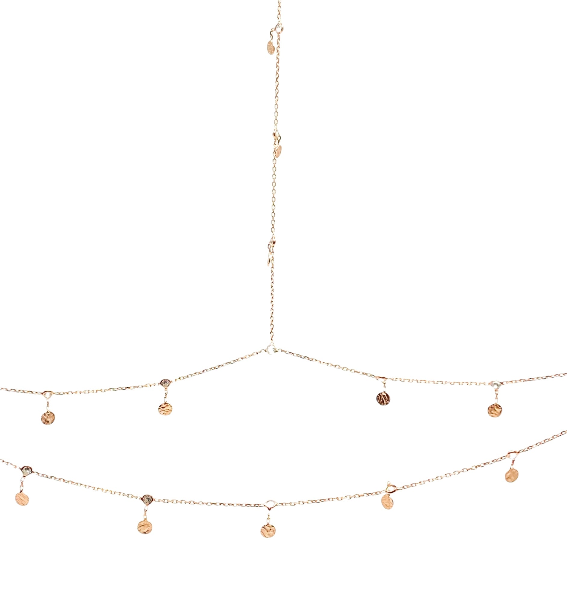 Pullu Çift Sıra T Zincir Vücut Zinciri