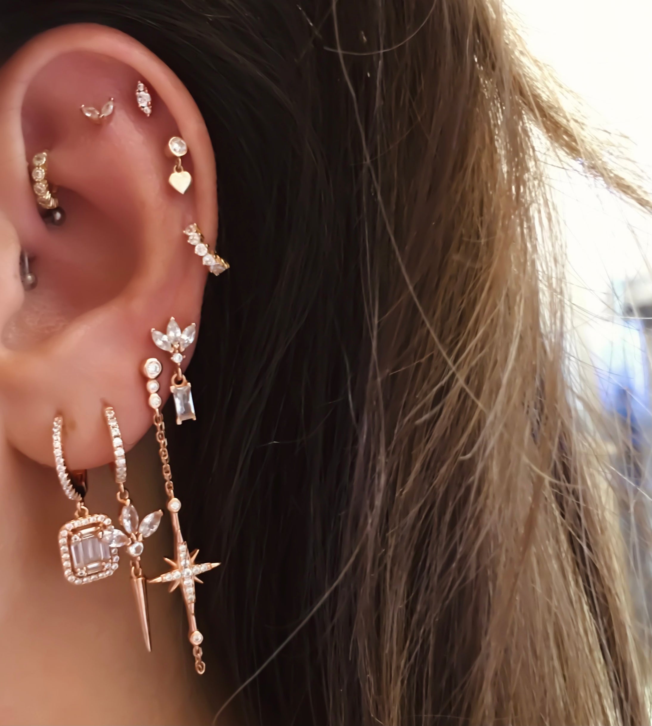 0,7 Stras 14 K Piercing