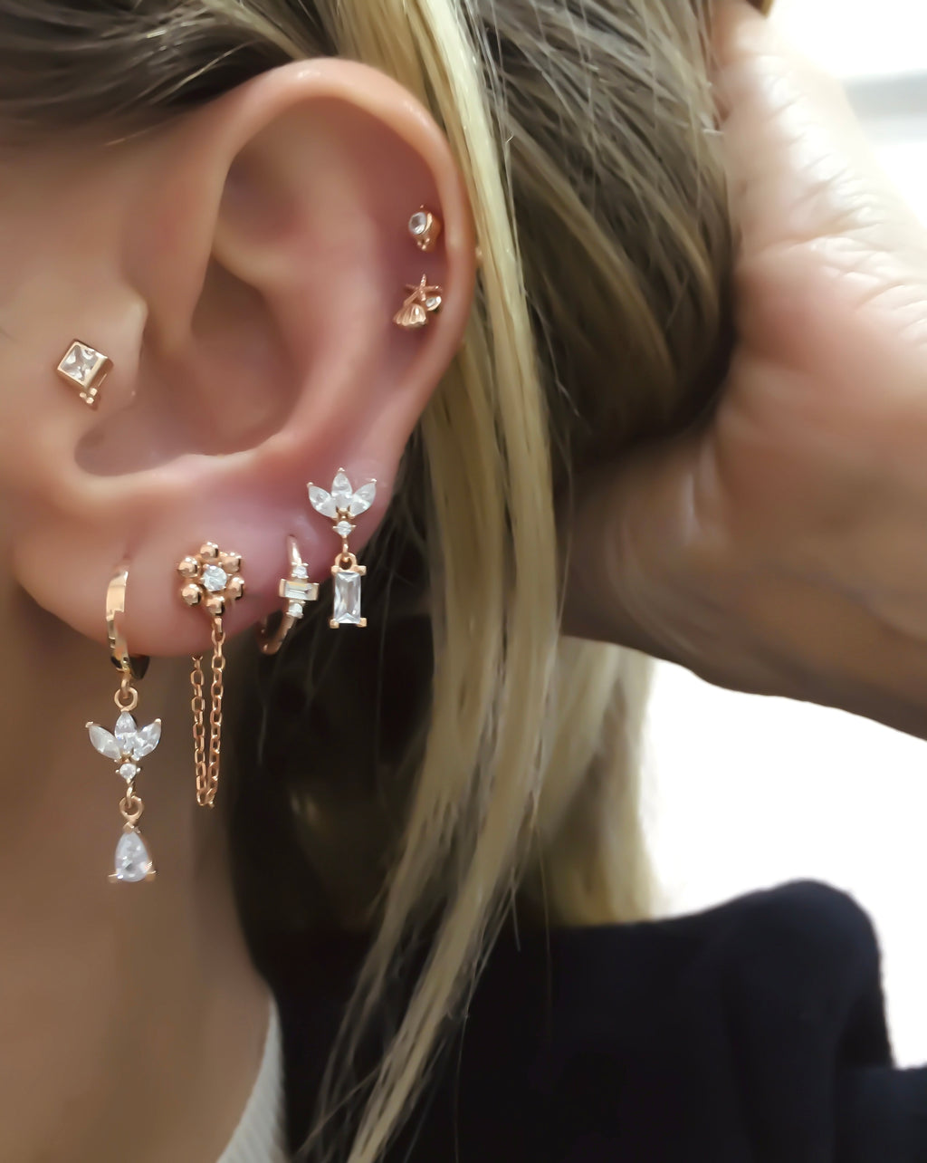 Bella Mia Baguette Earrings