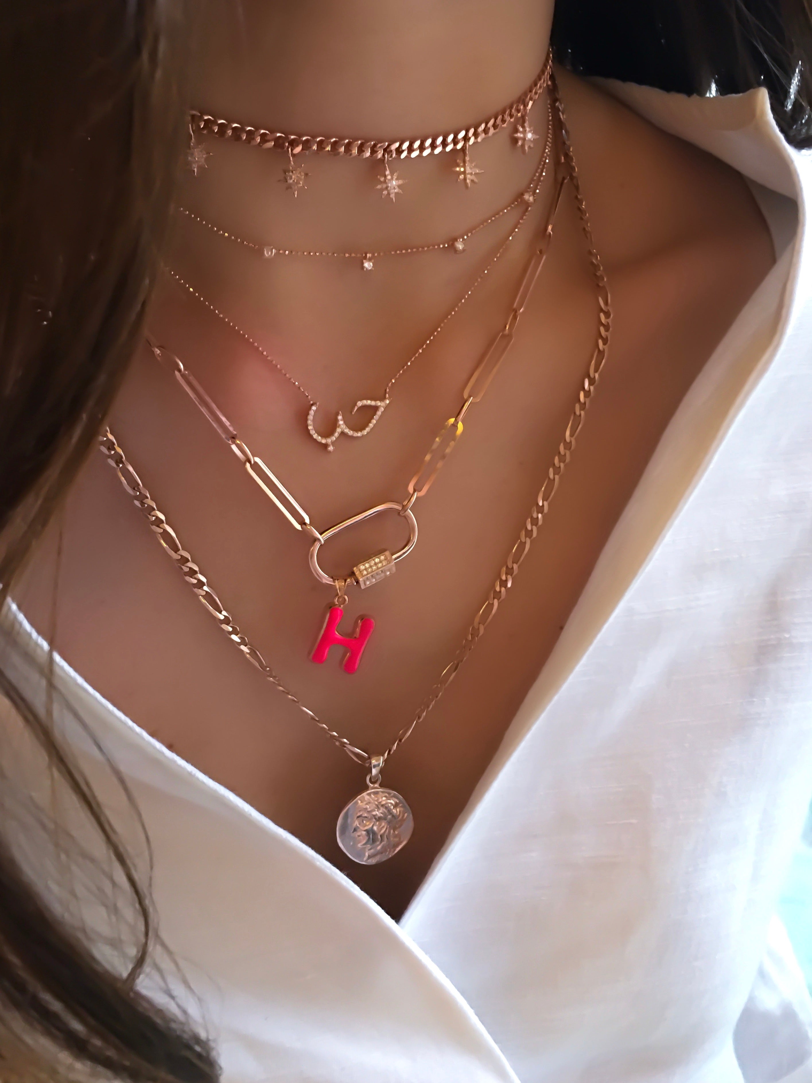 قلادة الحب الحجرية الصغيرة للأزواج