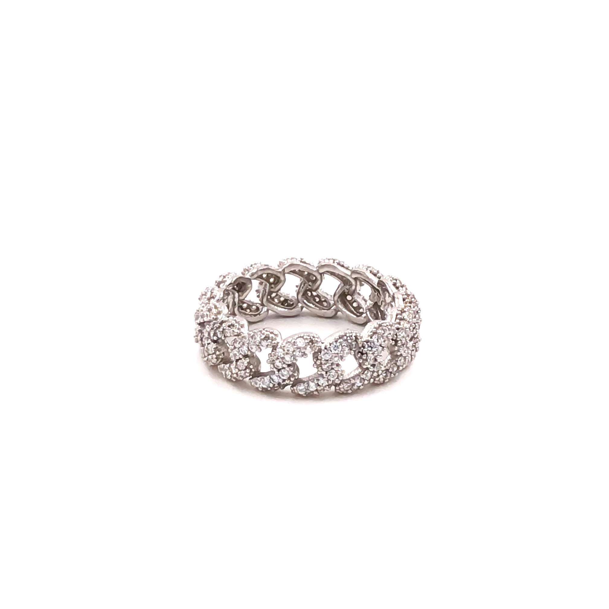 Thin Gurmet White Ring