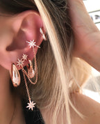 White Stone Mini Marquise Hug