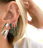 عناق ماركيز حجري أخضر صغير