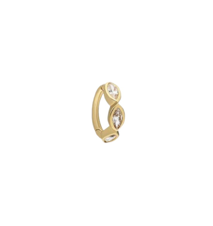 Shuttle Hugi 14K Gold Piercing