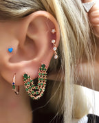 أقراط مايا متعددة السلاسل