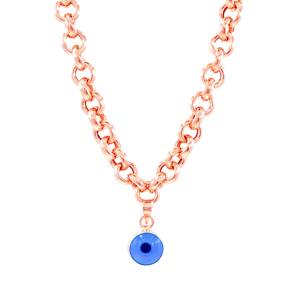 Thick Doch Chain with Evil Eye Bead