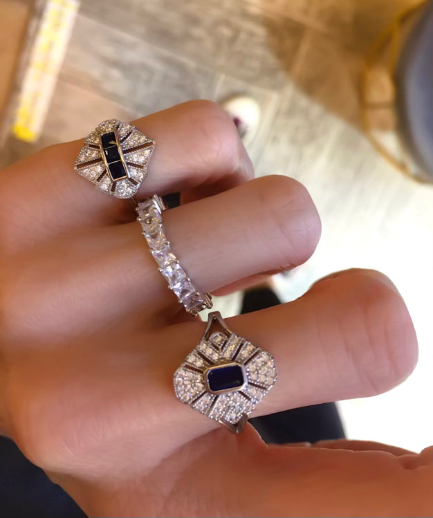 Herry S Lacivert Yüzük