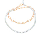 Tennis Force Two Tone Bracelet