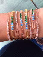 Half force half tennis bracelet