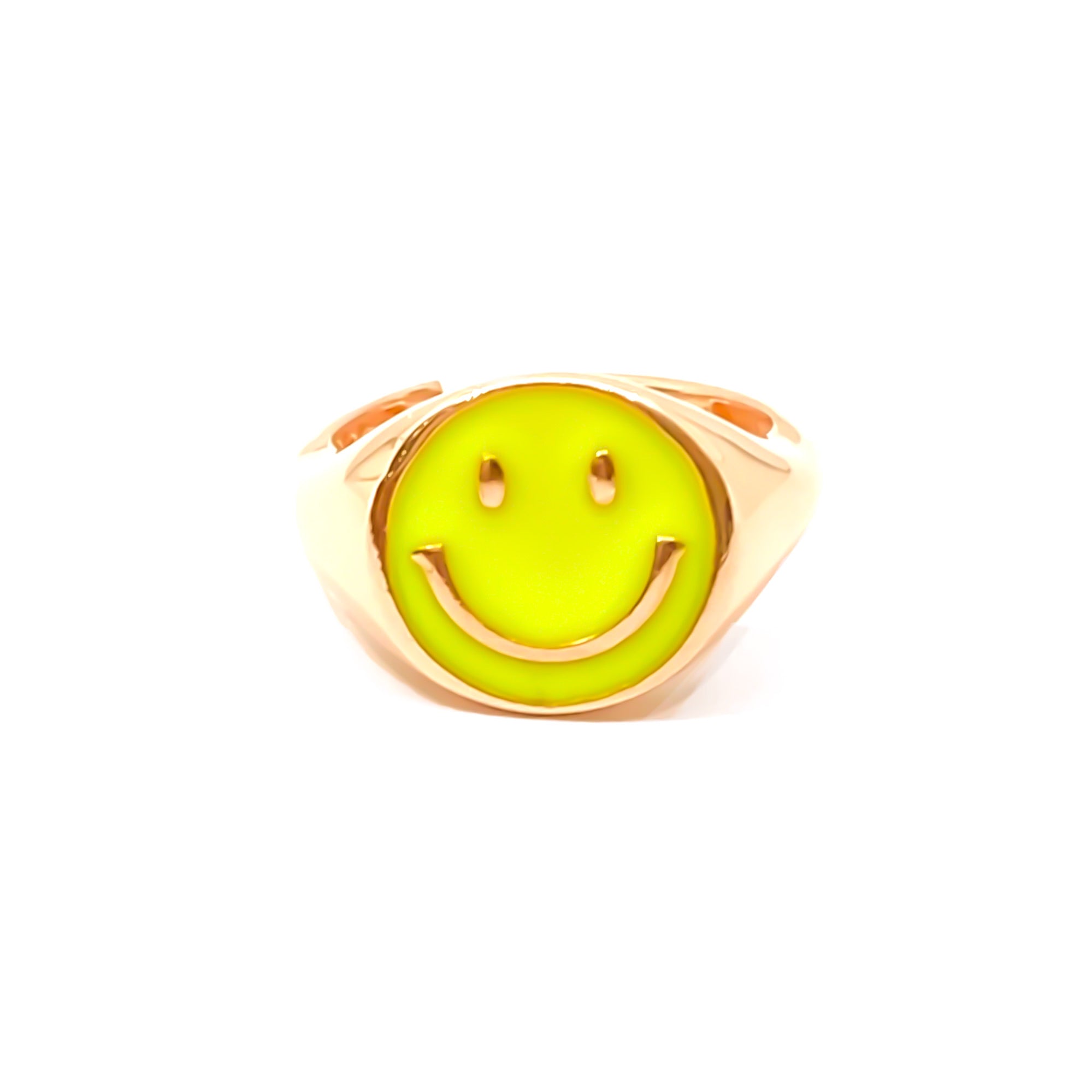 Enamel Smile Ring