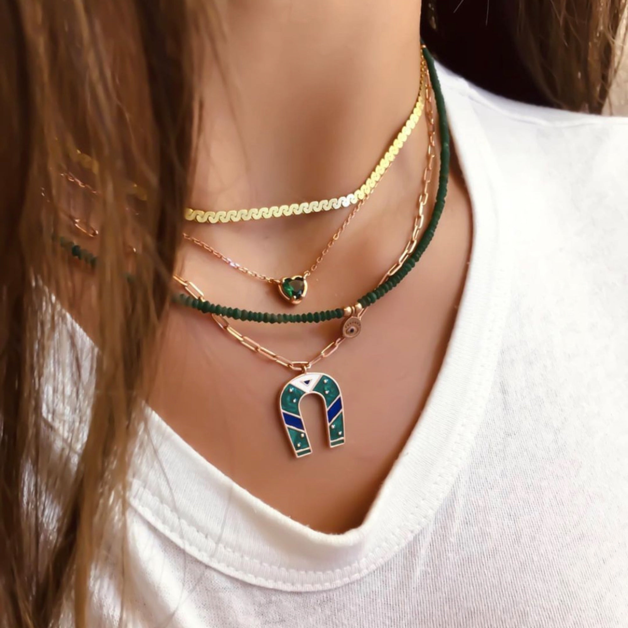 Thick knitted flat Chain