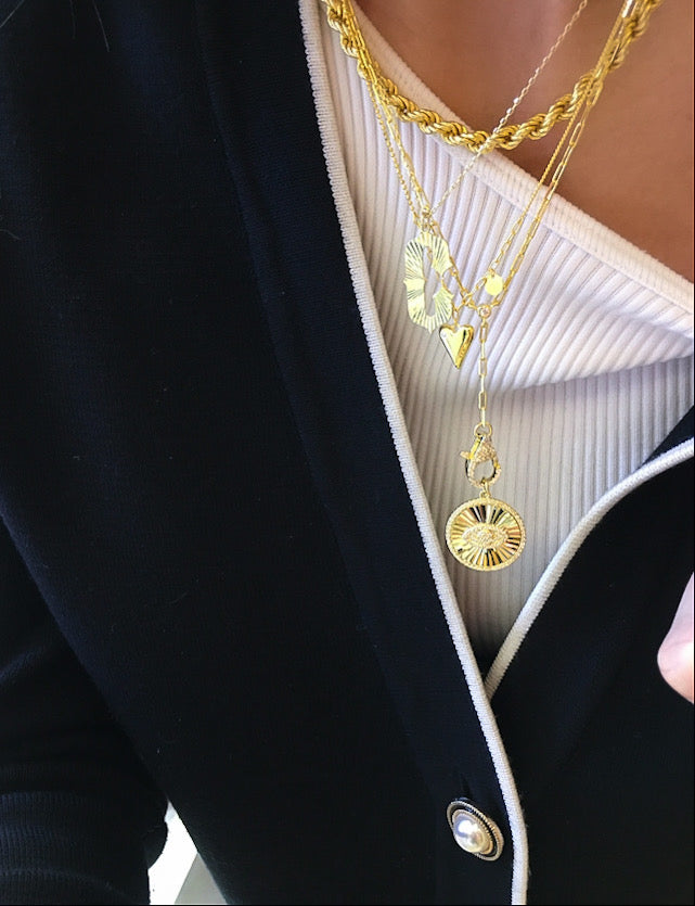 قلادة حبل كلاسيكية سميكة