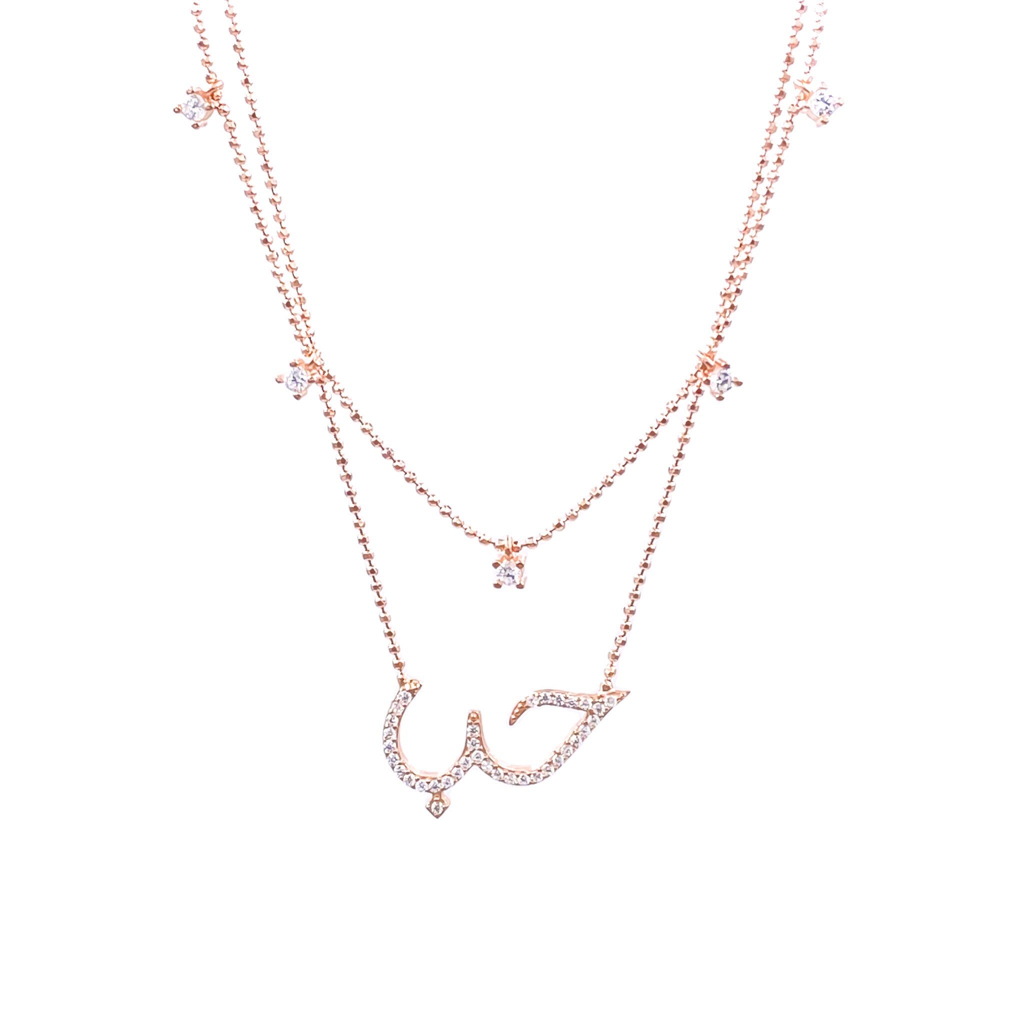 قلادة الحب الحجرية الصغيرة للأزواج