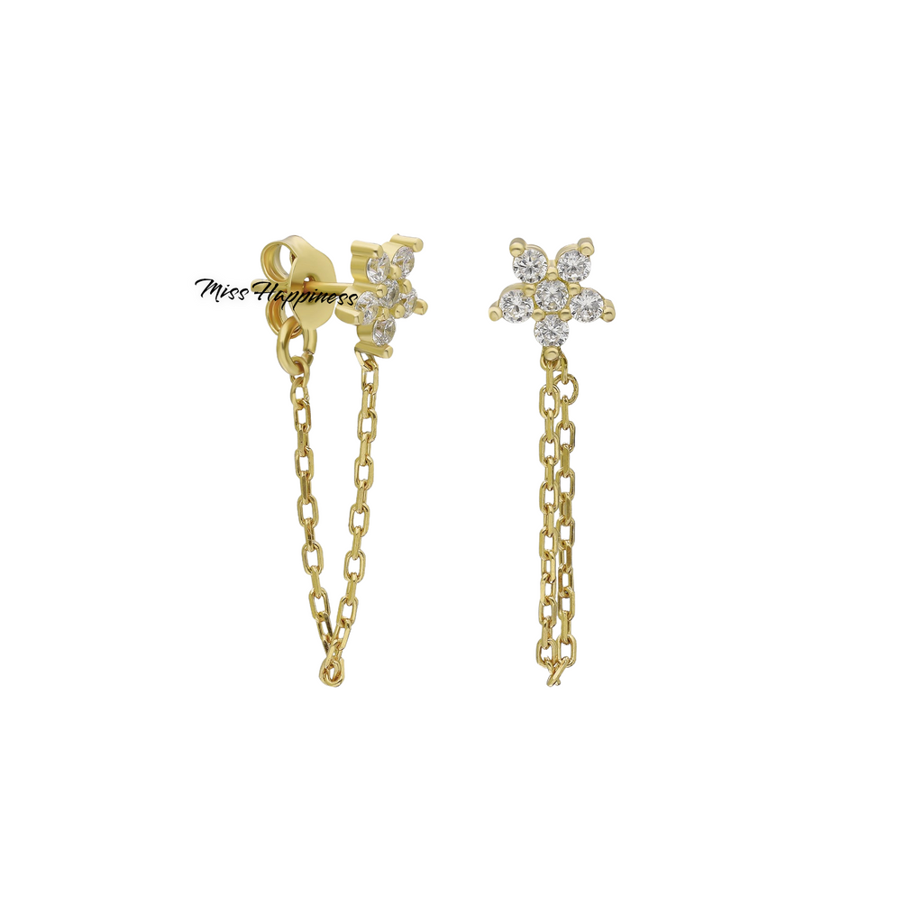 Esse Flow Short Chain Earrings