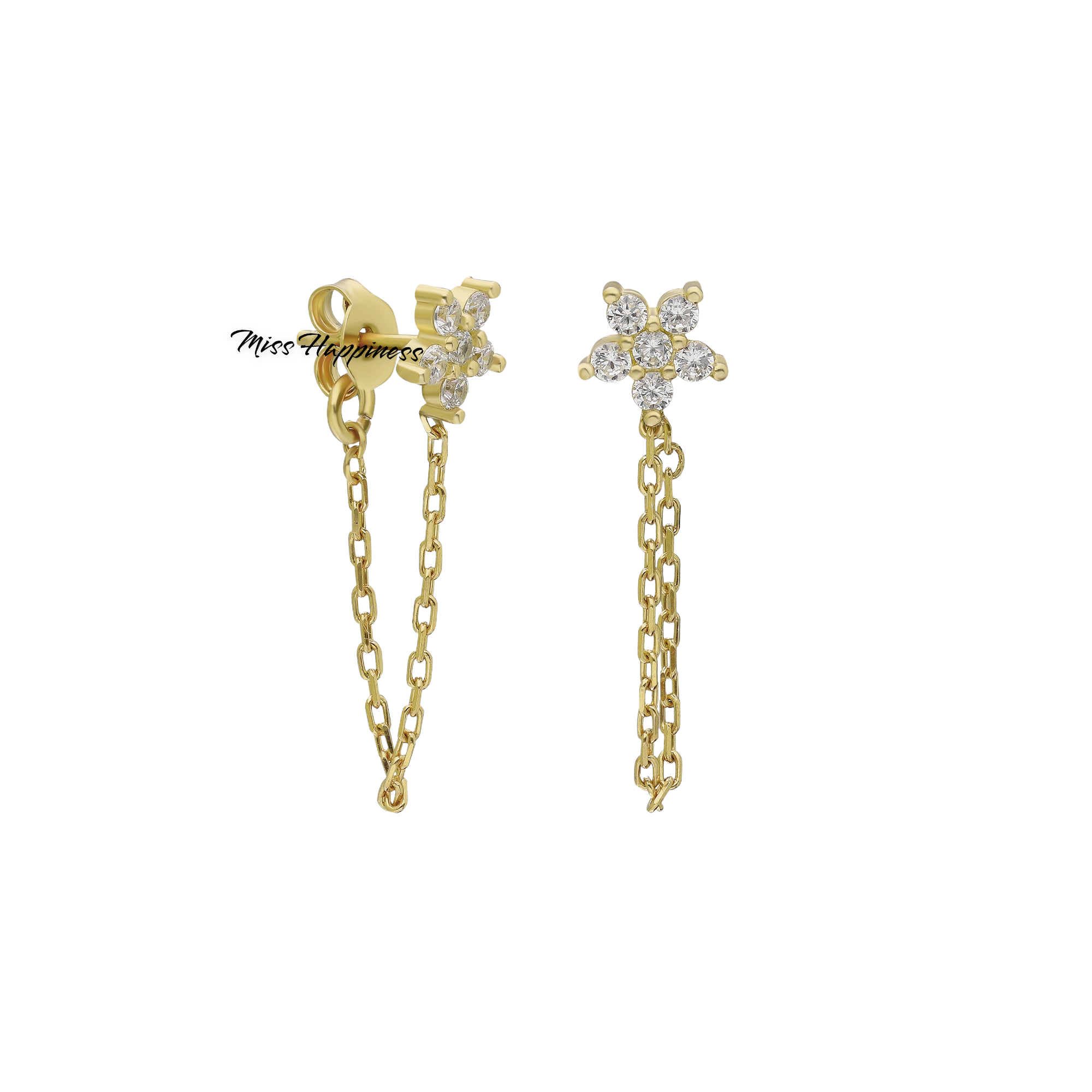 Esse Flow Short Chain Earrings