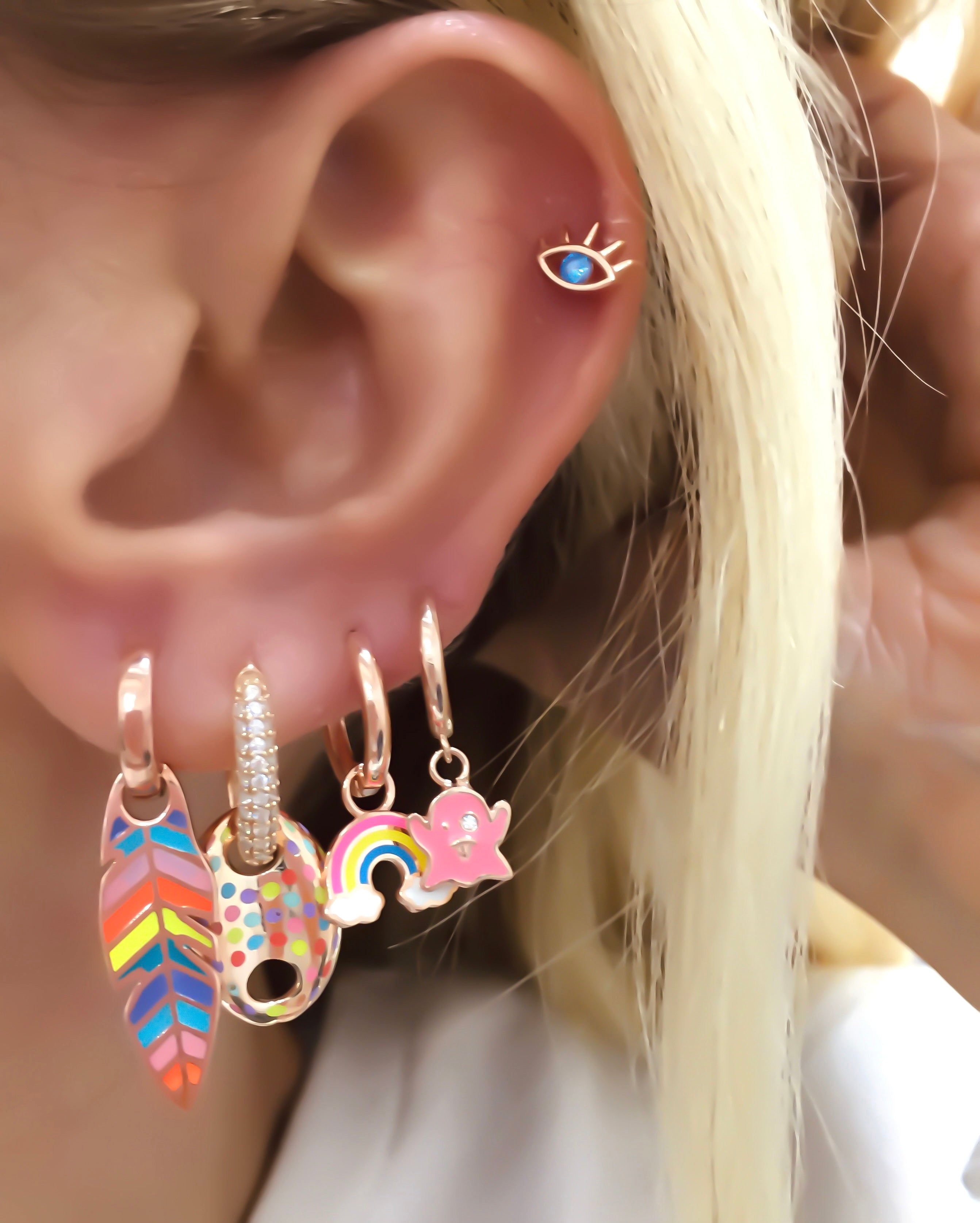 Mini Eyelash Eye Piercing