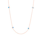 Evil Eye Beaded Sequential Necklace